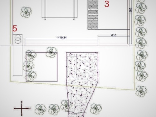Стройгенплан на первый этап строительства дома по технологии Глиночурка